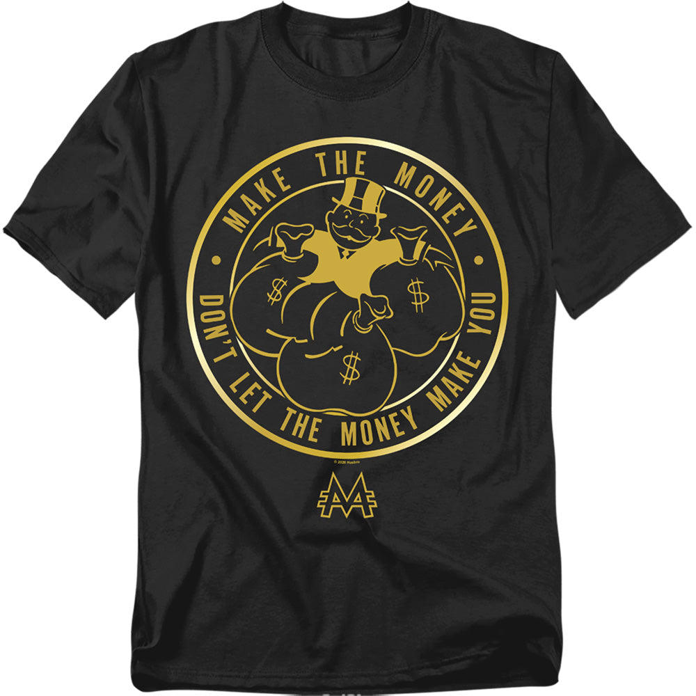 Hasbro - Monopoly - Make - Adult Unisex Short Sleeve T-Shirt - Black