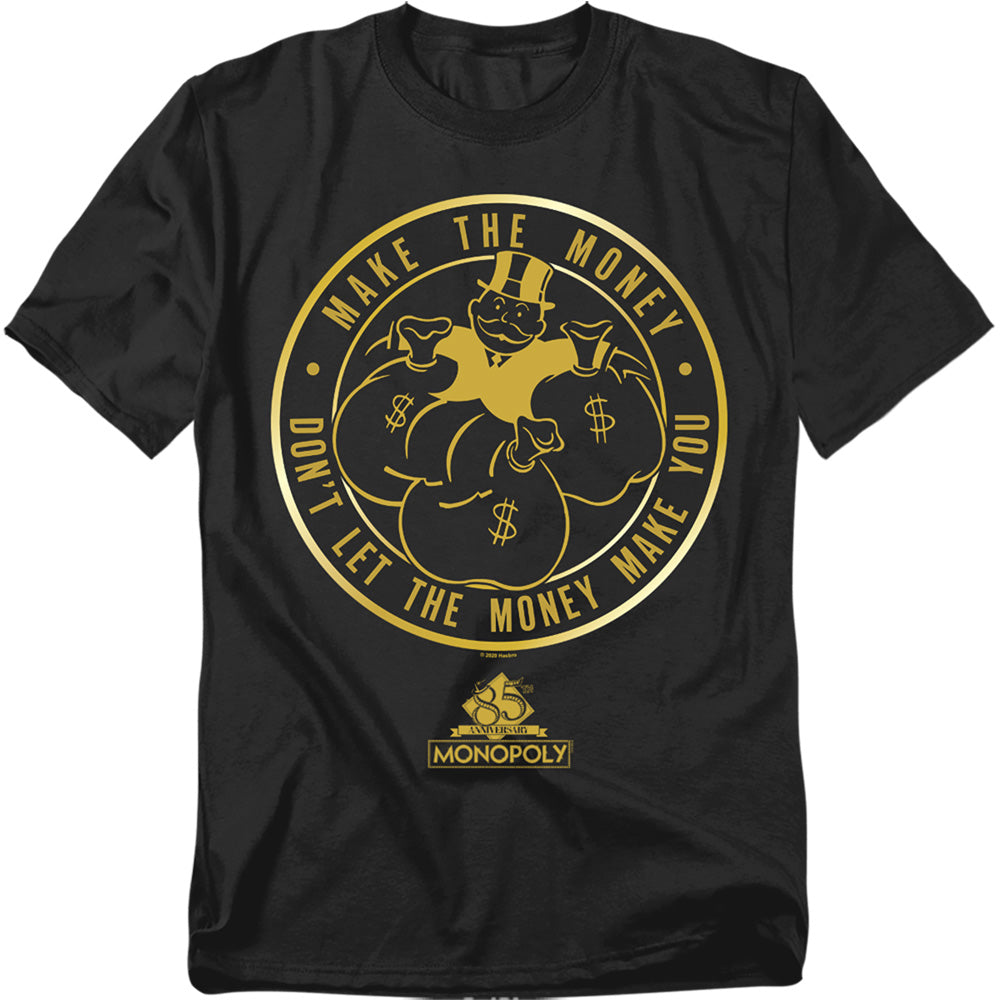 Hasbro - Monopoly - Make #2 - Adult Unisex Short Sleeve T-Shirt - Black