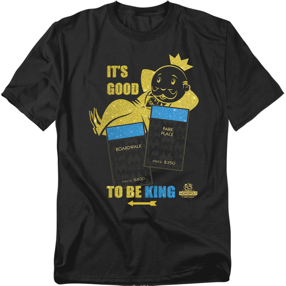 Hasbro - Monopoly - Its Good To Be King - Adult Unisex T-Shirt - Black