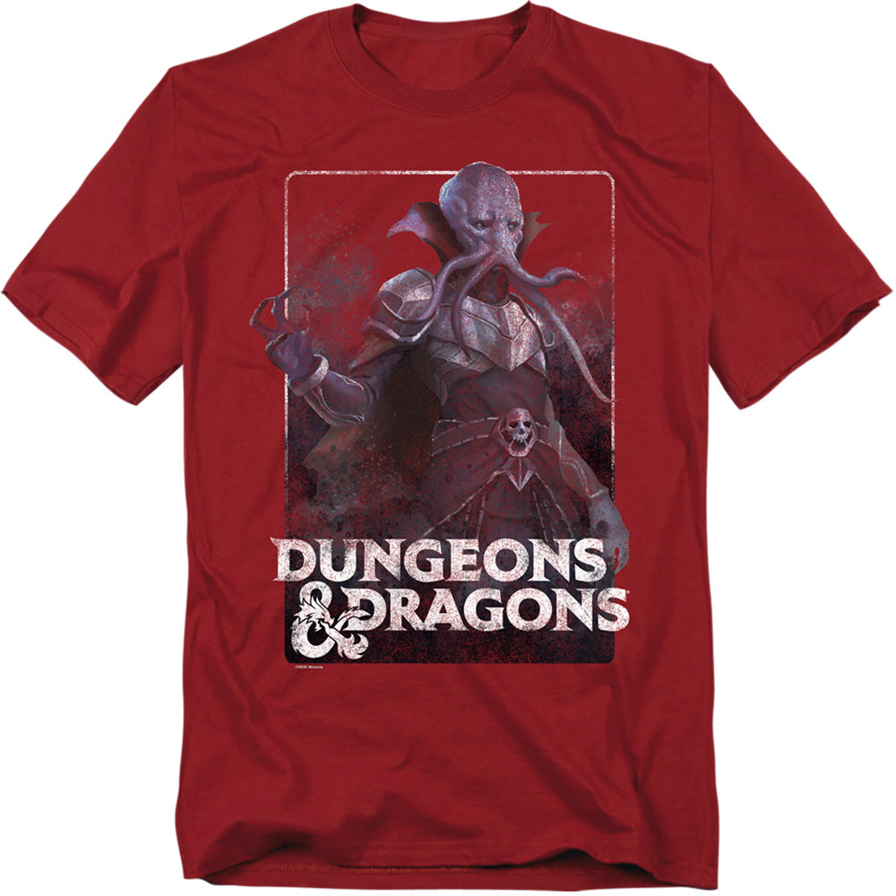 Hasbro - Dungeons And Dragons - Master Mindflayer - Adult Unisex T-Shirt - Red