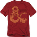 Hasbro - Dungeons And Dragons - Dicey Ampersand - Adult Unisex T-Shirt - Red