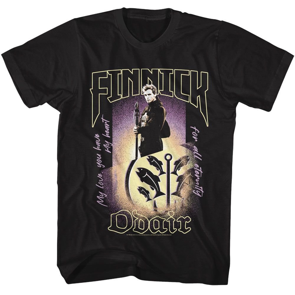 Hunger Games - Finnick Odair - American Classics - Solid Black Adult Short Sleeve T-Shirt