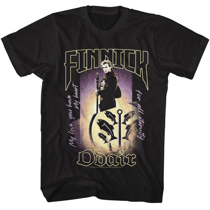 Hunger Games - Finnick Odair - American Classics - Solid Black Adult Short Sleeve T-Shirt