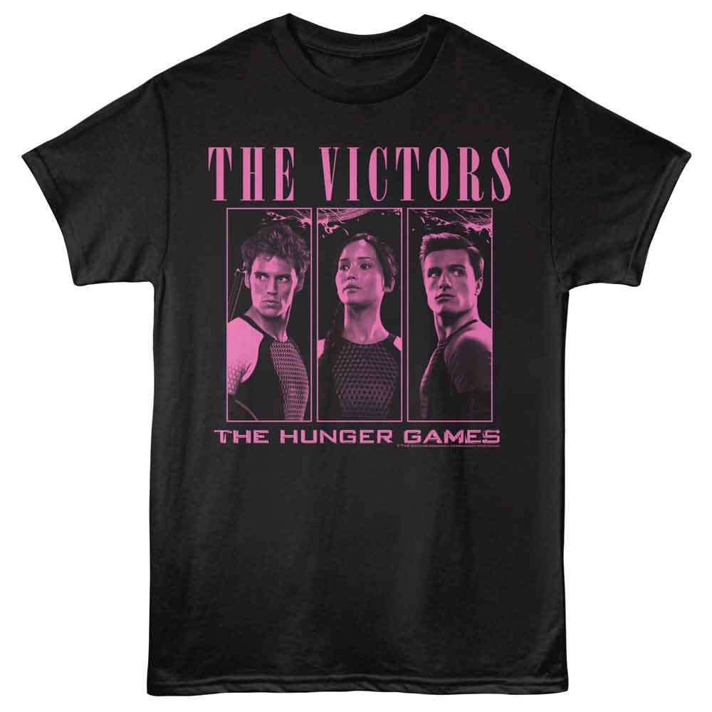 Hunger Games - Tributes Monochrome - Adult Short Sleeve T-Shirt - Black