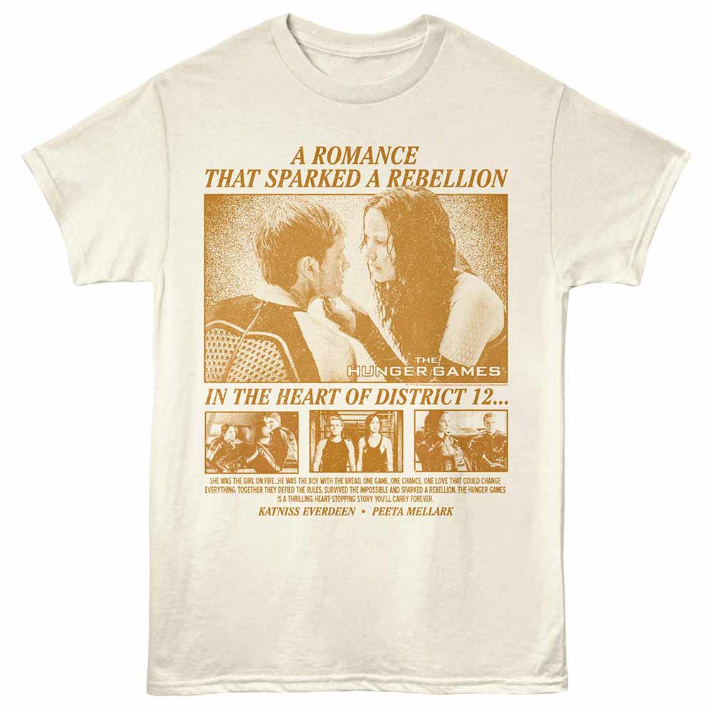 Hunger Games - Katniss And Peeta Scenes - Unisex Short Sleeve T-Shirt - Natural