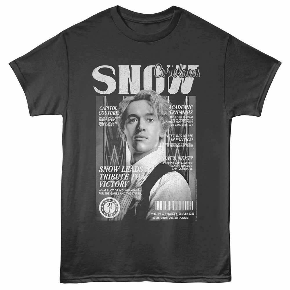 Hunger Games - Snow Mag - Adult Unisex Short Sleeve T-Shirt - Smoke