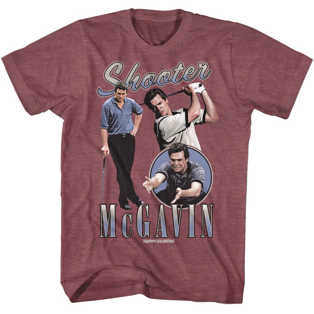 Happy Gilmore - Shooter Montage - American Classics - Solid Red Adult Short Sleeve T-Shirt