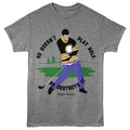 Happy Gilmore - He Doesnt Play Golf - American Classics - Gray Solid Adult Short Sleeve T-Shirt