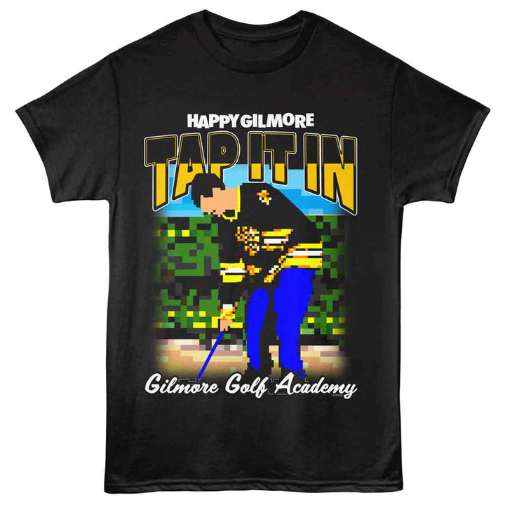 Happy Gilmore - Tap It In Academy - Licensed Adult Unisex Short Sleeve T-Shirt - Black