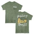 Happy Gilmore - The Waterbury Open Alternate Version - 2-Sided Print Adult Short Sleeve Heather T-Shirt - Military Green Heather