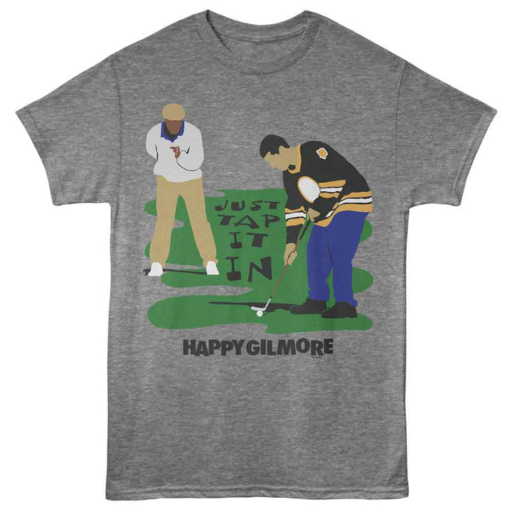 Happy Gilmore - Tap It - Licensed Adult Unisex Short Sleeve T-Shirt - Graphite Heather