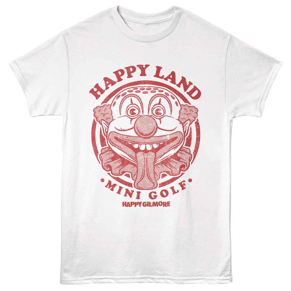 Happy Gilmore - Mini Golf Clown - Licensed Adult Unisex Short Sleeve T-Shirt - White
