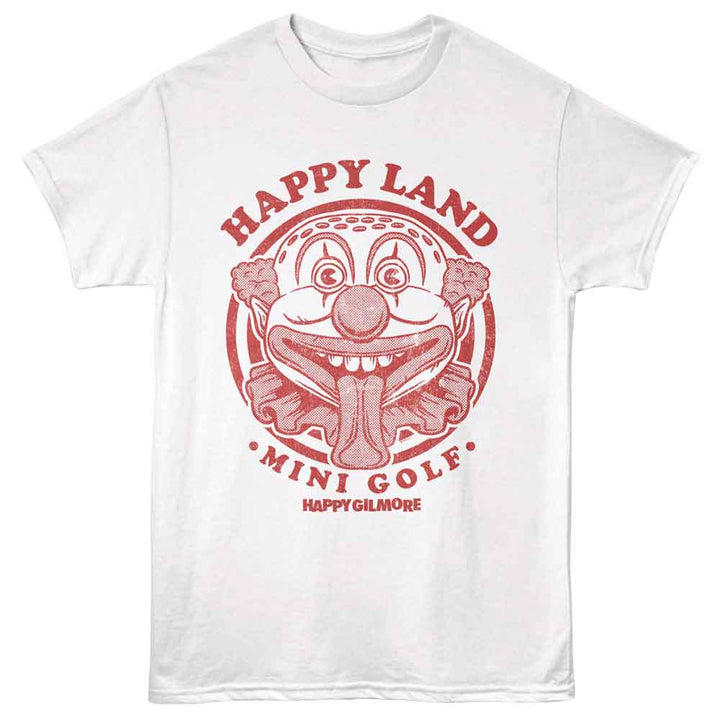 Happy Gilmore - Mini Golf Clown - Licensed Adult Unisex Short Sleeve T-Shirt - White