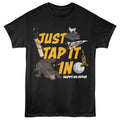 Happy Gilmore - Tap It In W Icons - Licensed Adult Unisex Short Sleeve T-Shirt - Black