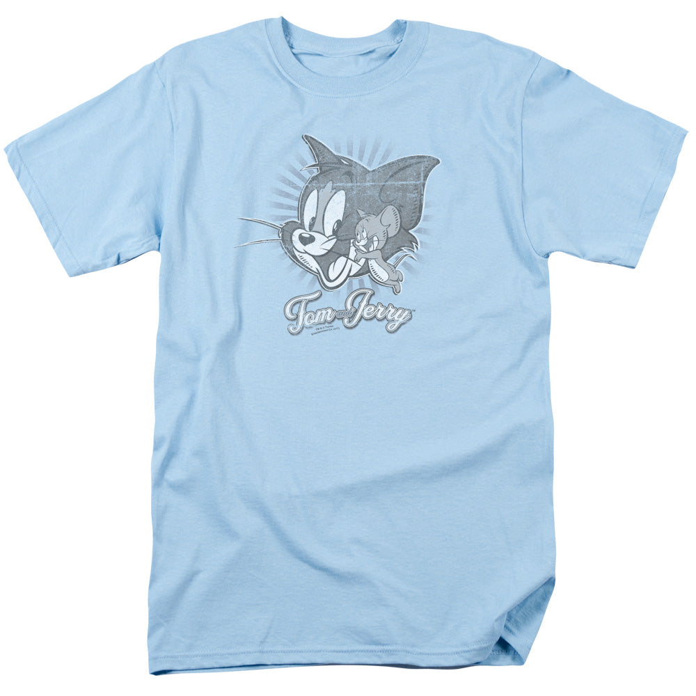 Tom And Jerry - Classic Pals - Adult Unisex Short Sleeve T-Shirt - Blue