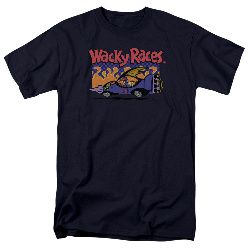 Wacky Races - Racing - Adult Unisex Short Sleeve T-Shirt - Blue
