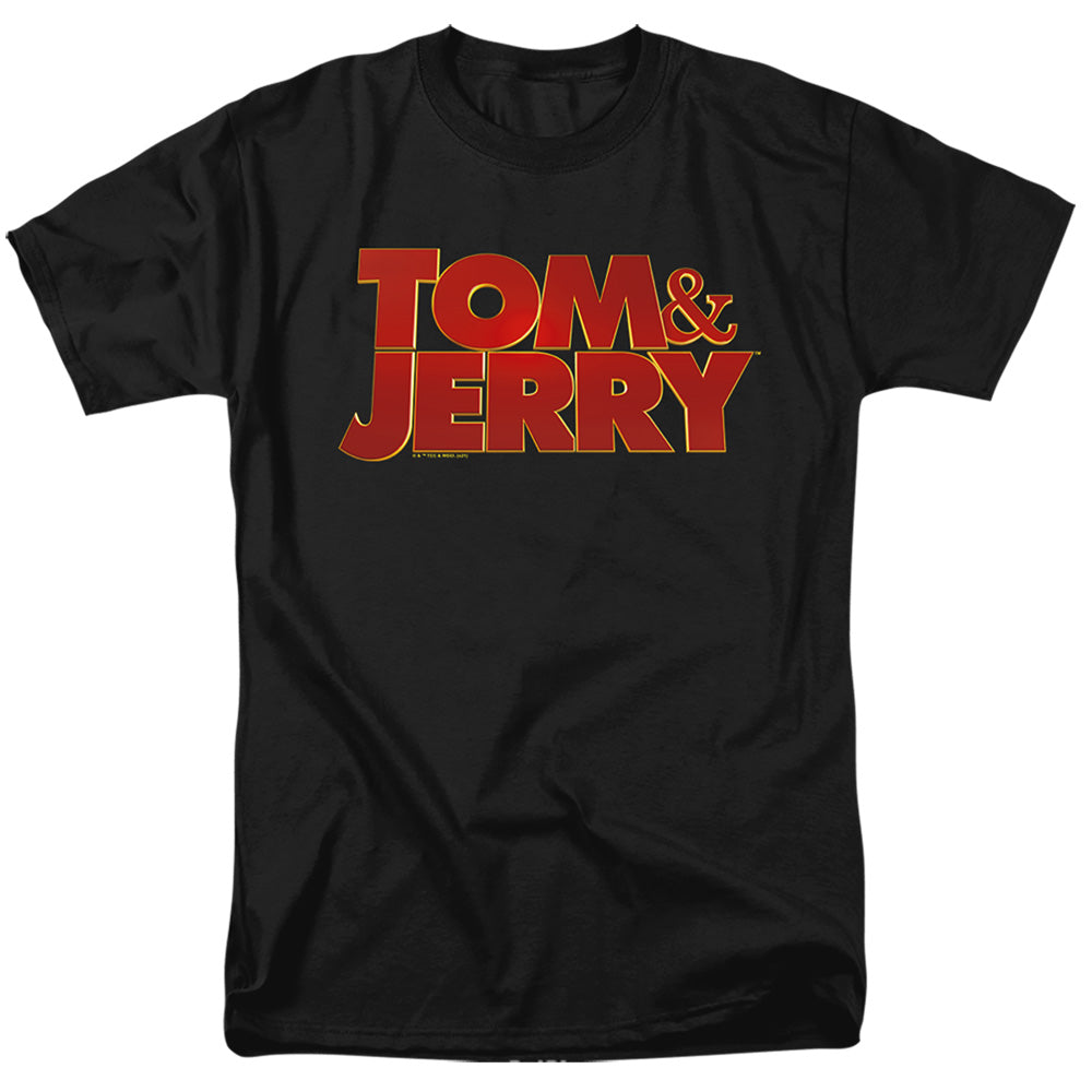 Tom And Jerry Movie - Movie Logo - Adult Unisex Short Sleeve T-Shirt - Black