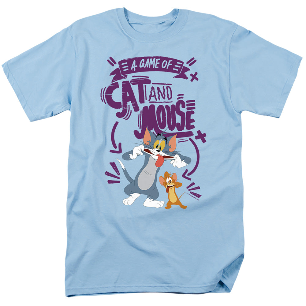 Tom And Jerry Movie - Cat And Mouse - Adult Unisex Short Sleeve T-Shirt - Blue