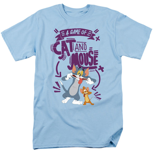Tom And Jerry Movie - Cat And Mouse - Adult Unisex Short Sleeve T-Shirt - Blue