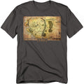 The Hobbit - Middle Earth Map - Adult Unisex Short Sleeve T-Shirt - Gray