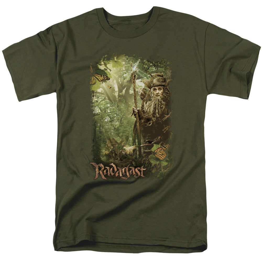 The Hobbit - In The Woods - Adult Unisex Short Sleeve T-Shirt - Green