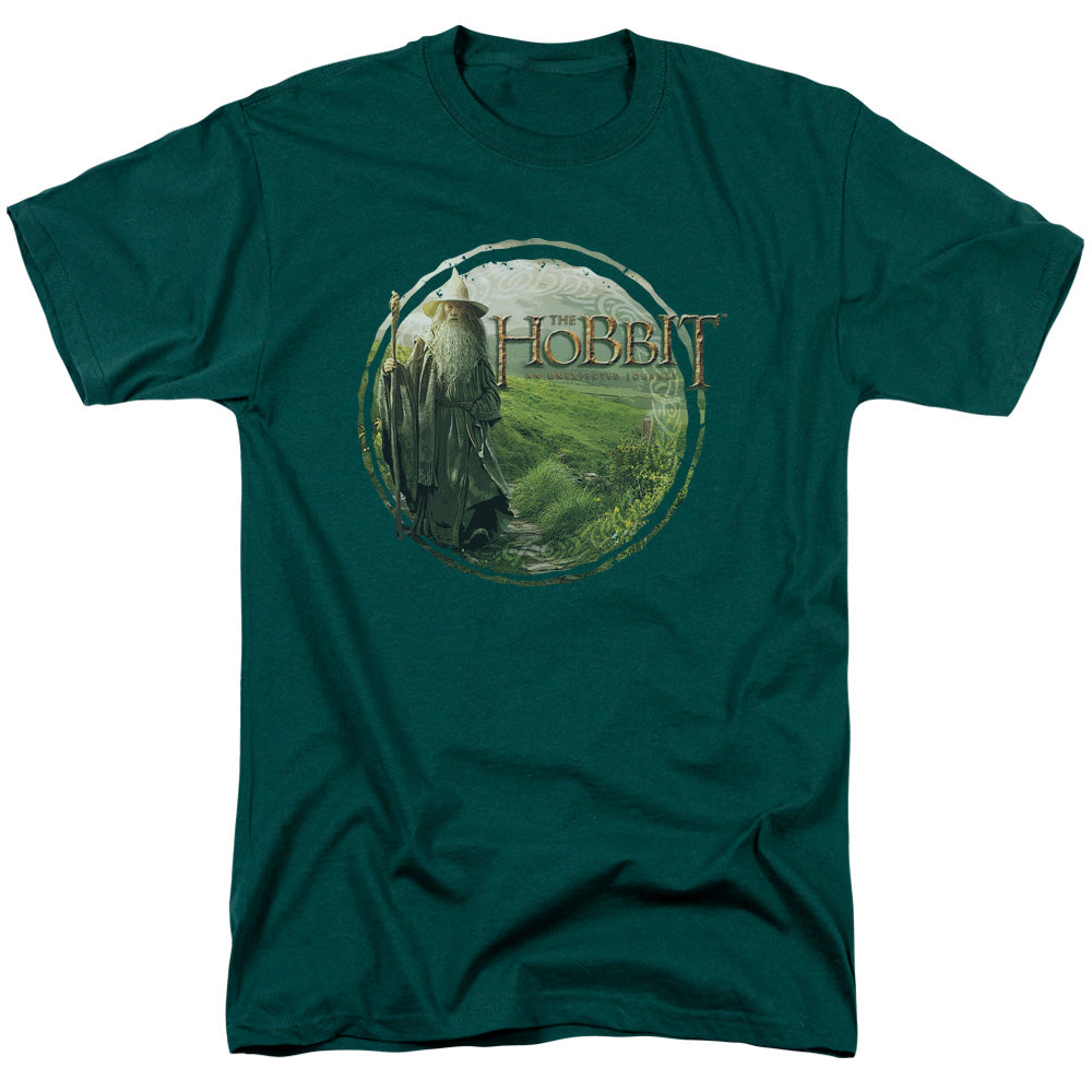 The Hobbit - Gandalfs Journey - Adult Unisex Short Sleeve T-Shirt - Green