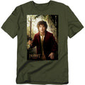 The Hobbit - Bilbo Poster - Adult Unisex Short Sleeve T-Shirt - Green