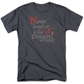 The Hobbit - Never Laugh - Adult Unisex Short Sleeve T-Shirt - Gray