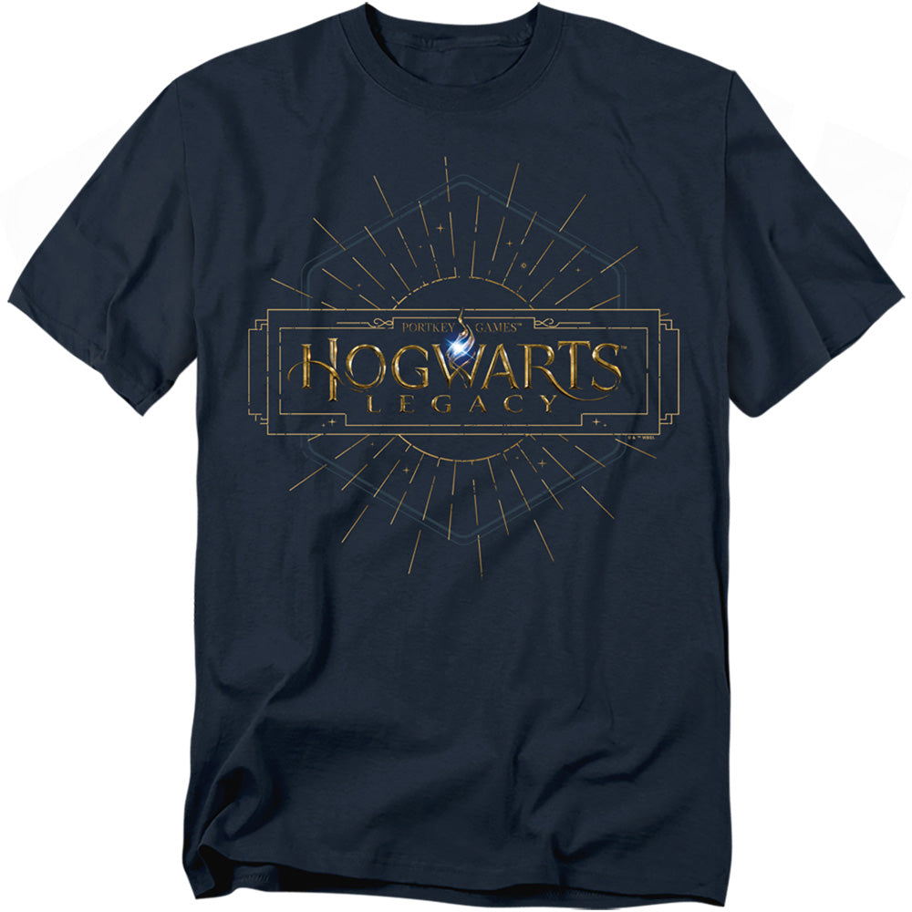 Hogwarts Legacy - Full Color Logo - Adult Unisex Short Sleeve T-Shirt - Black
