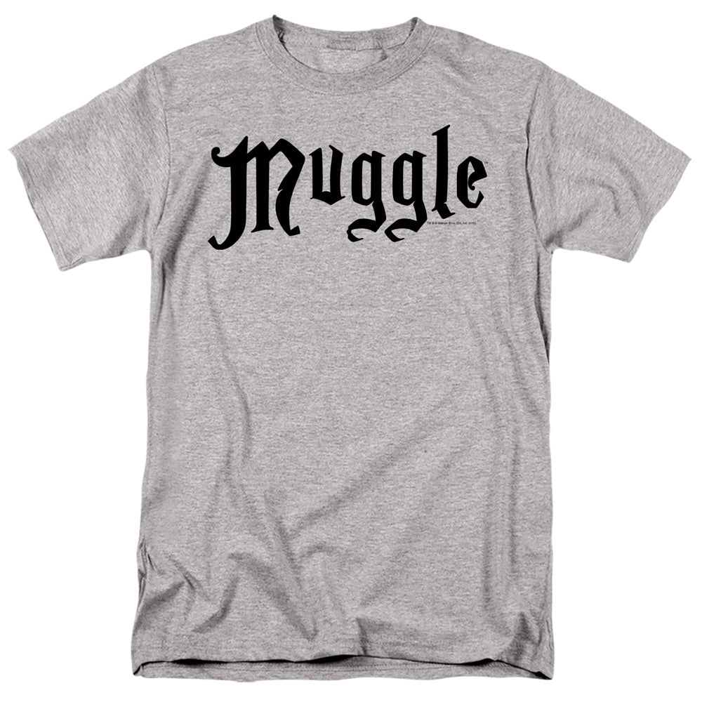 Harry Potter - Muggle - Adult Unisex Short Sleeve T-Shirt - Gray