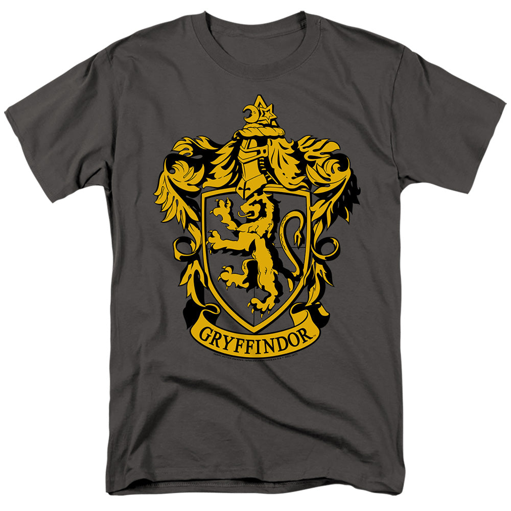 Harry Potter - Gryffindor Crest - Adult Unisex Short Sleeve T-Shirt - Gray