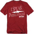 Harry Potter - I Speak Parseltongue - Adult Unisex Short Sleeve T-Shirt - Red