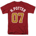 Harry Potter - Potter Jersey - Adult Unisex Short Sleeve T-Shirt - Red