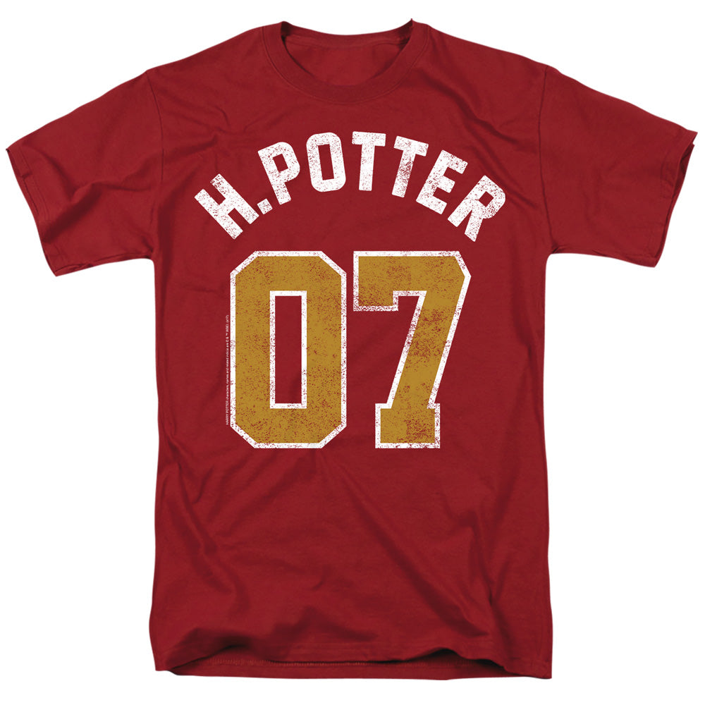 Harry Potter - Potter Jersey - Adult Unisex Short Sleeve T-Shirt - Red