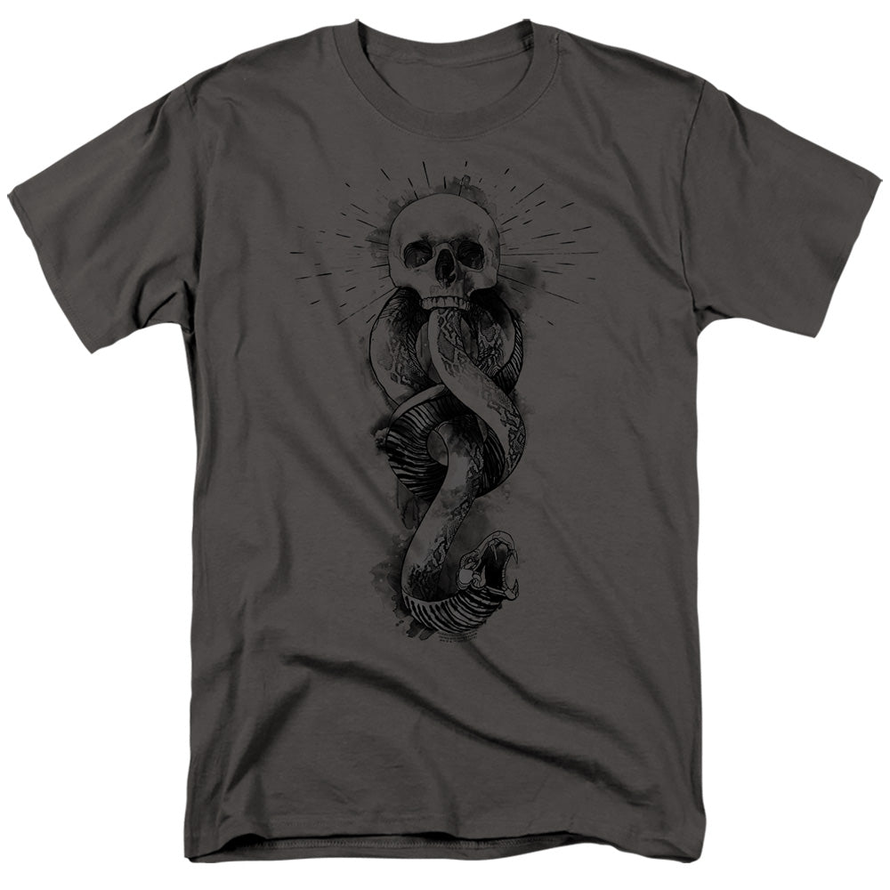 Harry Potter - Dark Mark Ink - Adult Unisex Short Sleeve T-Shirt - Gray