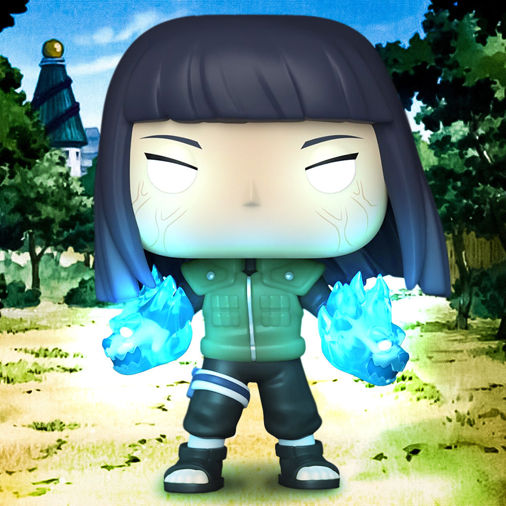 Funko Pop! Animation: Naruto Shippuden - Hinata with Twin Lion Fists Chase Glow-in-the-dark Entertainment Earth Exclusive