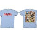 Fairy Tail - First Manga Cover and Logo Adult T-Shirt - Light Blue - Officially Licensed