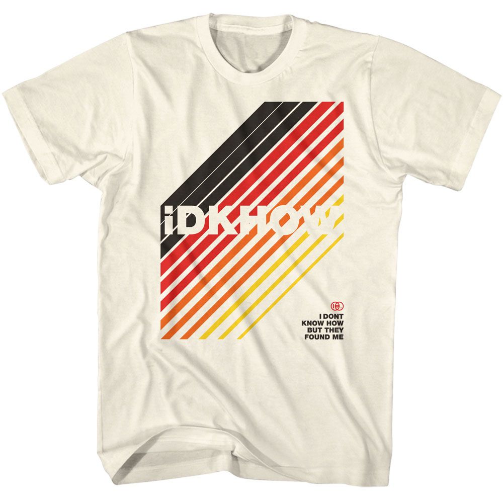 Idkhow - Diagonals - American Classics - Solid Off-White Adult Short Sleeve T-Shirt