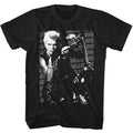 Billy Idol - Motorcycle Photo - American Classics - Solid Black Adult Short Sleeve T-Shirt