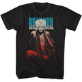 Billy Idol - Patriotic Gradient - American Classics - Solid Black Adult Short Sleeve T-Shirt