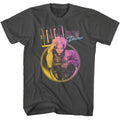 Billy Idol - Daytime Drama Gradient - American Classics - Solid Gray Adult Short Sleeve T-Shirt