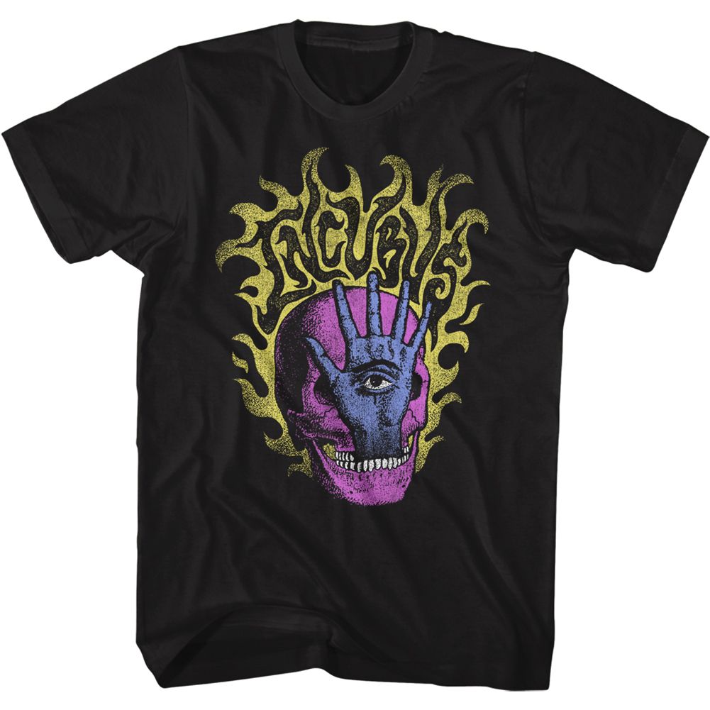 Incubus - Skull Hand - American Classics - Solid Black Adult Short Sleeve T-Shirt