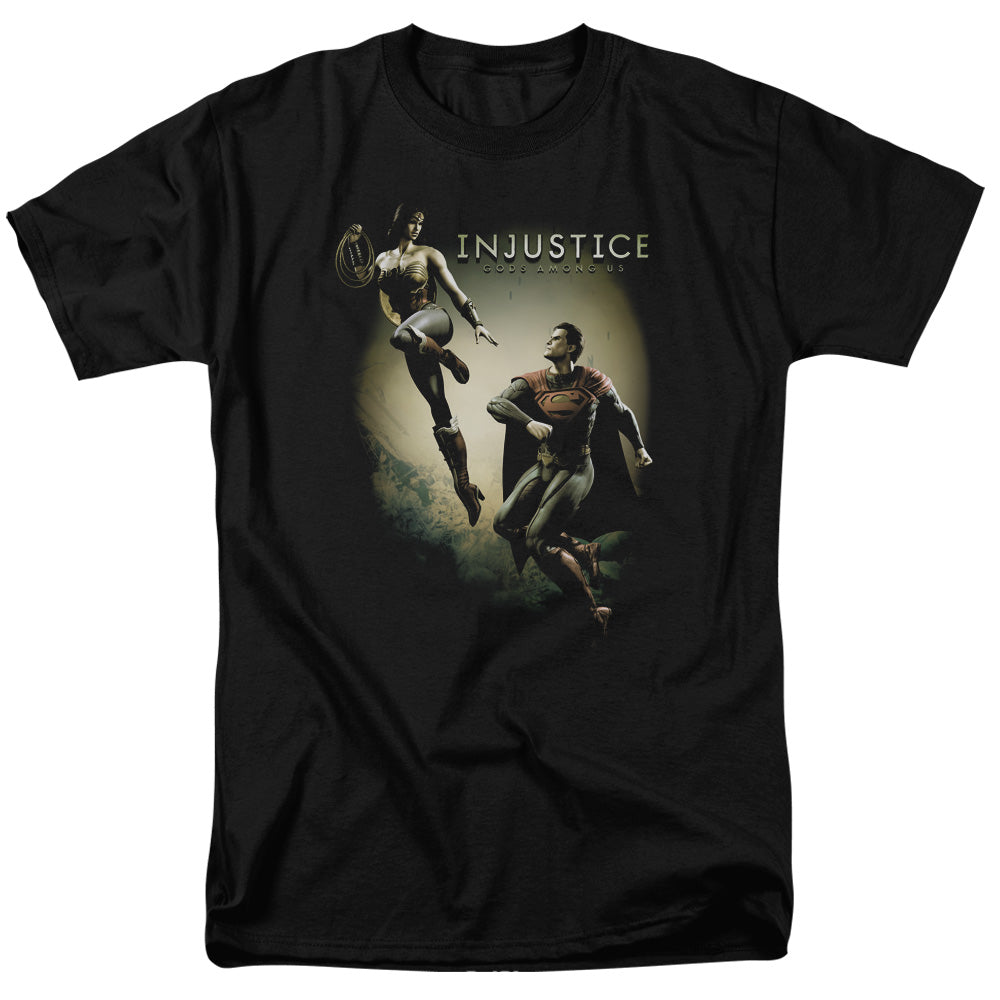 DC Comics Injustice Gods Among Us Battle Of The Gods Adult Unisex T-Shirt Black