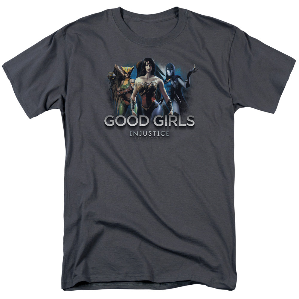 DC Comics - Injustice Gods Among Us - Good Girls - Adult Unisex T-Shirt - Gray