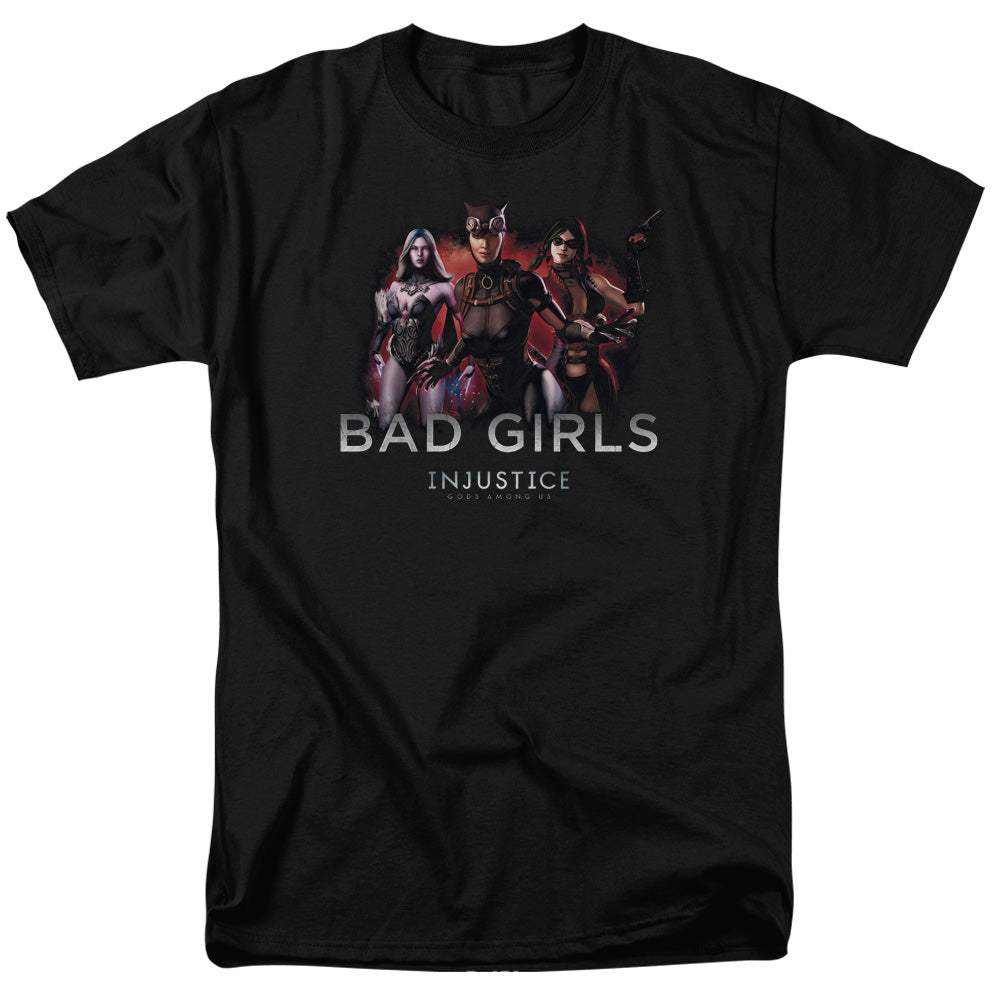 DC Comics - Injustice Gods Among Us - Bad Girls - Adult Unisex T-Shirt - Black