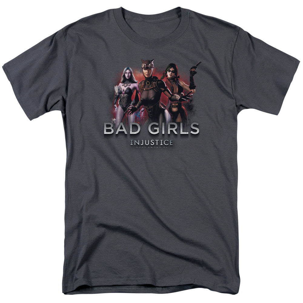 DC Comics - Injustice Gods Among Us - Bad Girls - Adult Unisex T-Shirt - Gray