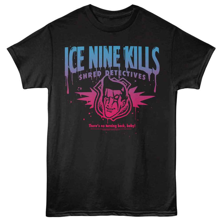 Ice Nine Kills - Shred Detectives - Solid Adult Unisex Short Sleeve T-Shirt - Black