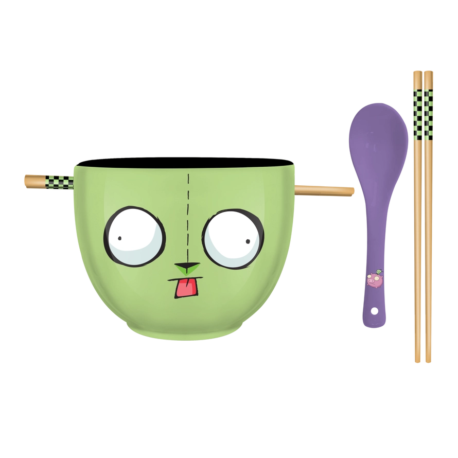 Invader Zim Gir Big Face 20oz Ceramic Ramen Bowl