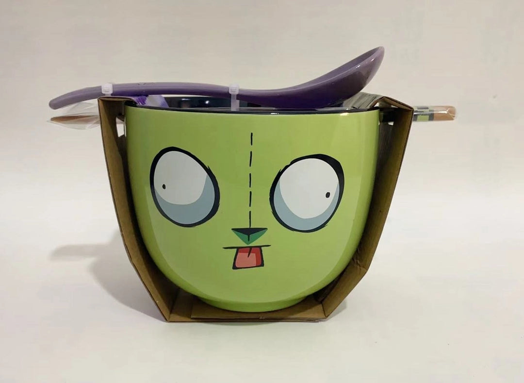 Invader Zim Gir Big Face 20oz Ceramic Ramen Bowl