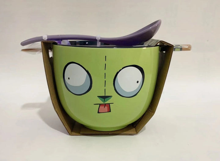 Invader Zim Gir Big Face 20oz Ceramic Ramen Bowl